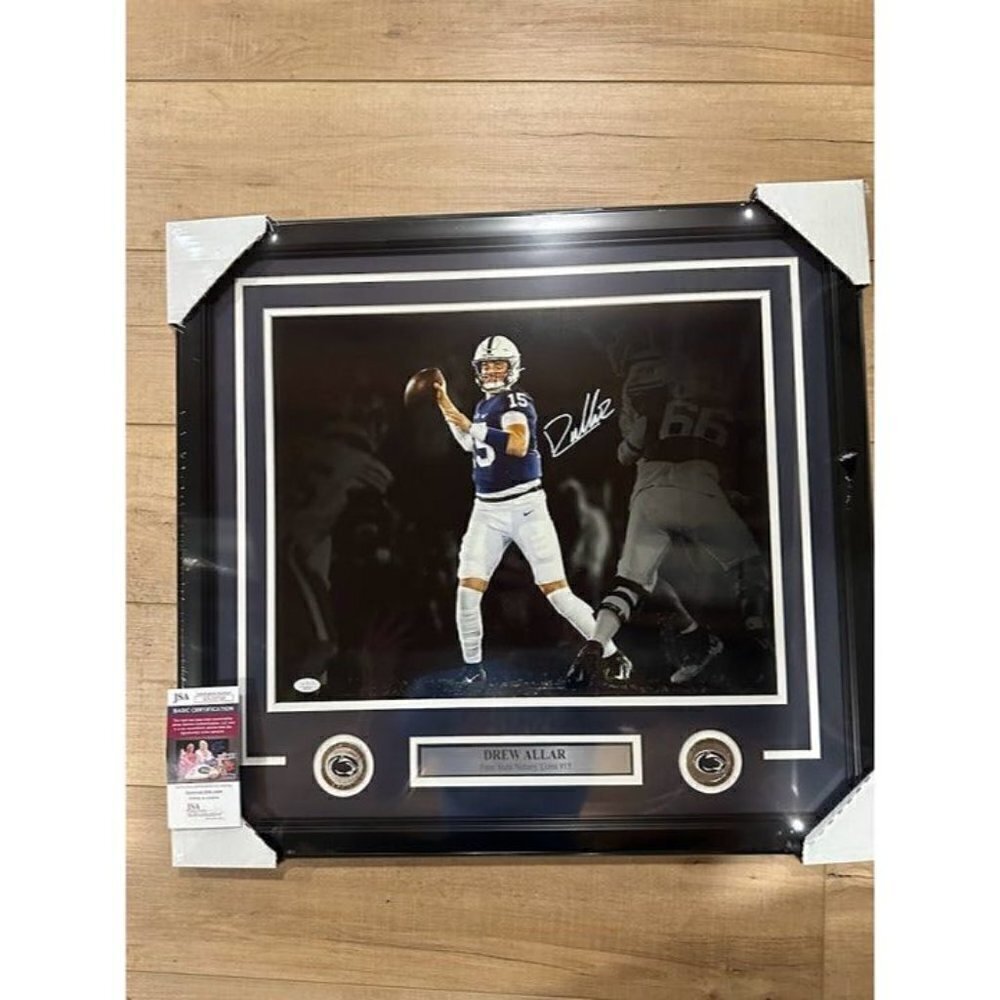 Drew Allar signed autographed Penn State Nittany Lions 16x20 photo Framed JSA